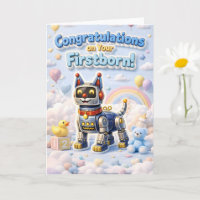 Robot puppy, congratulations on your firstborn new
