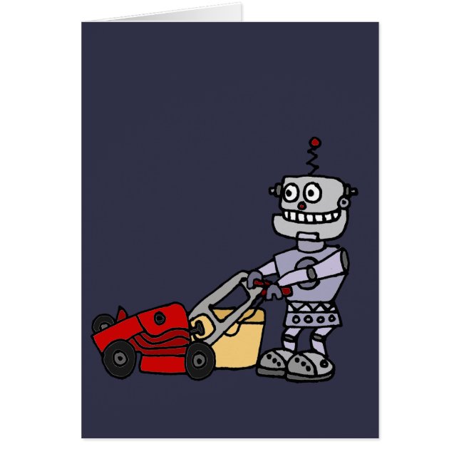 Robot Pushing Lawn Mower (Front)