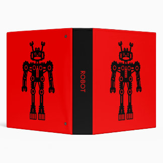 Robot - Red (1.5in) Binder