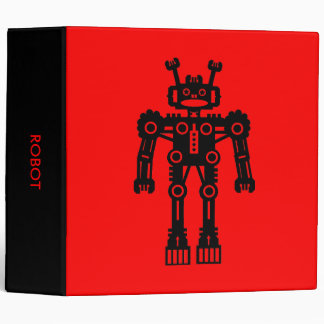 Robot - Red (2.0in) Binder