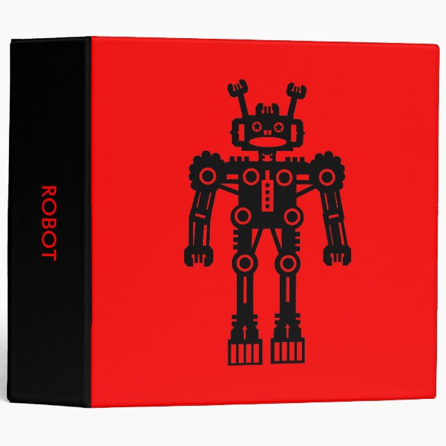 Robot - Red (2.0in) Binder (Front/Spine)