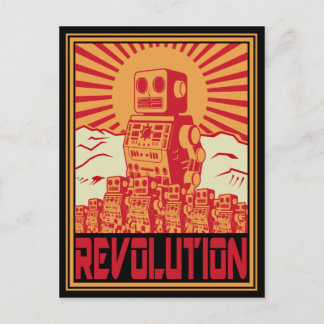 Robot Revolt Postcard