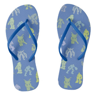 Robot Riot Flip Flops