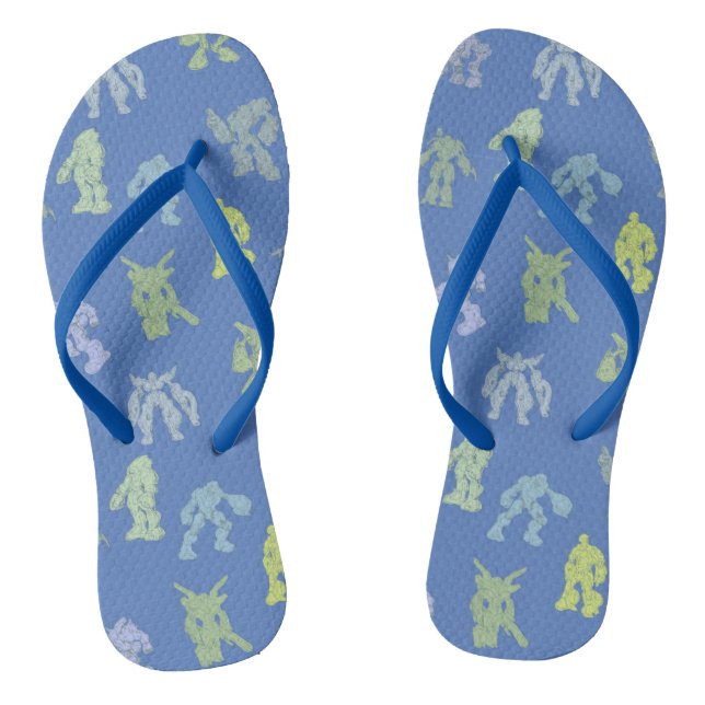 Robot Riot Flip Flops (Footbed)