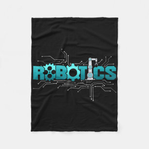 Robot Robotics Engineer Robotics Fleece Blanket