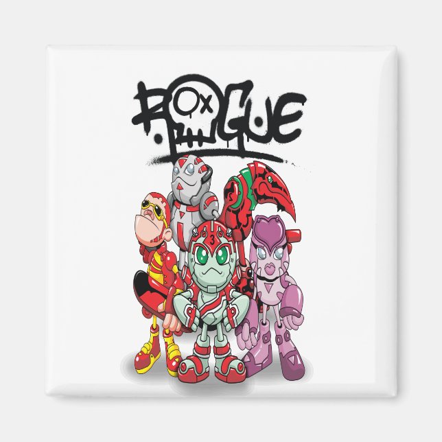 Robot Rogue Robotics Magnet (Front)