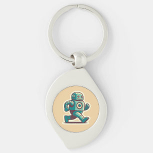 Robot Runner Keychain