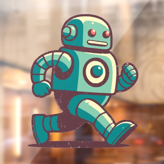 Robot Runner Window Cling (Sheet 2)
