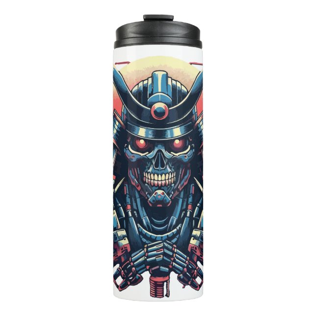 Robot samurai thermal tumbler (Front)