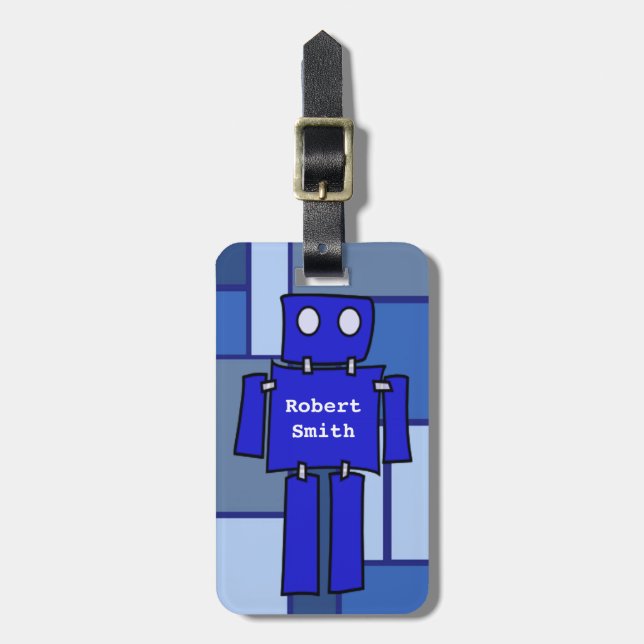 Robot  School Tag (Front Vertical)