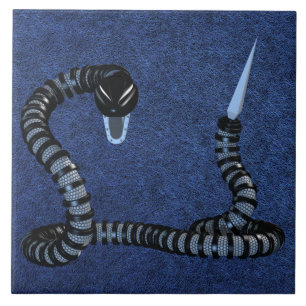 Robot Snake Ceramic Tile