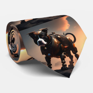 Robot Staffordshire Bull Terrier, Neck Tie