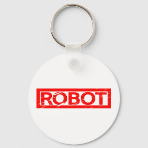 Robot Stamp Keychain