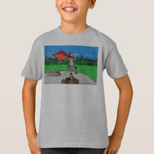 Robot Superhero Retro Kid's Shirt