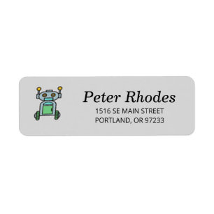 Robot sur roues sur gris