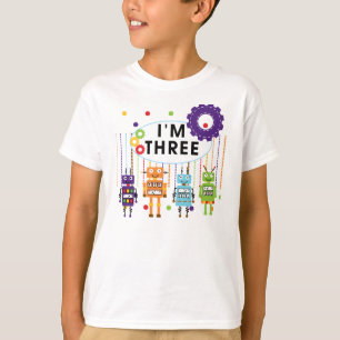Robot T-shirts et cadeaux d'anniversaire 3e