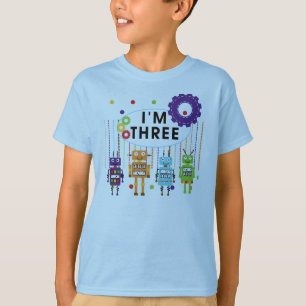 Robot T-shirts et cadeaux d'anniversaire 3e