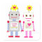 Robot Thank You Stickers