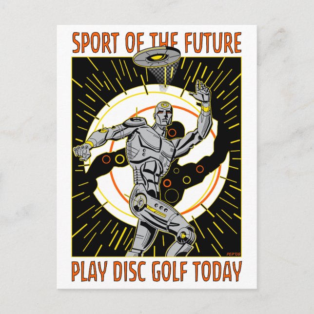 Robot Thrower #1 Postcard (Front)