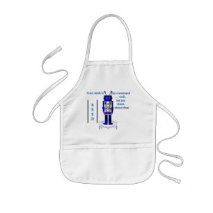 "Robot" to be personalized Kids Apron