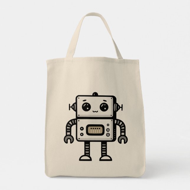 Robot Tote Bag (Back)