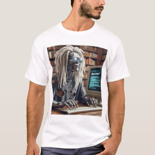 Robot Types at Keyboard T-Shirt