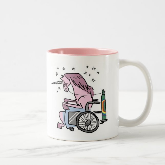 Robot Unicorn Attack Two-Tone Coffee Mug (Right)