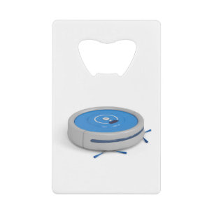 Robot vacuum cleaner credit card bottle opener