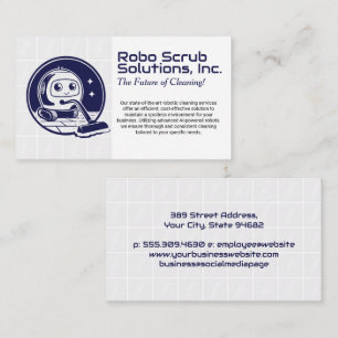 Robot Vacuuming   Cleaning Services Business Card