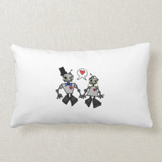 Robot Wedding Lumbar Pillow