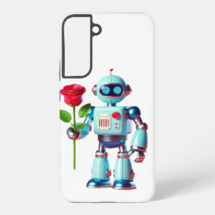 Robot with Rose Samsung Galaxy Case