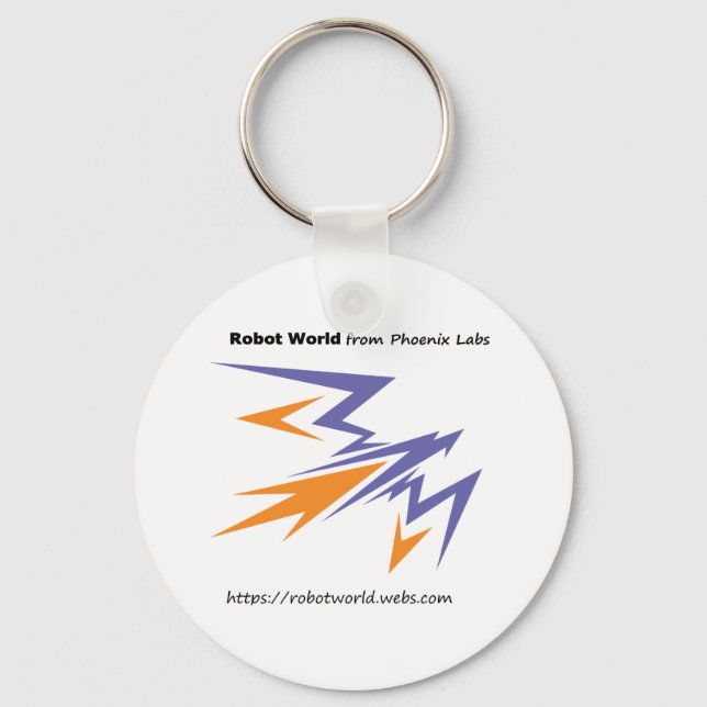 Robot World Keychain (Front)