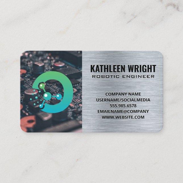 Robotic AI | Technology | Data Centre Business Card (Front)