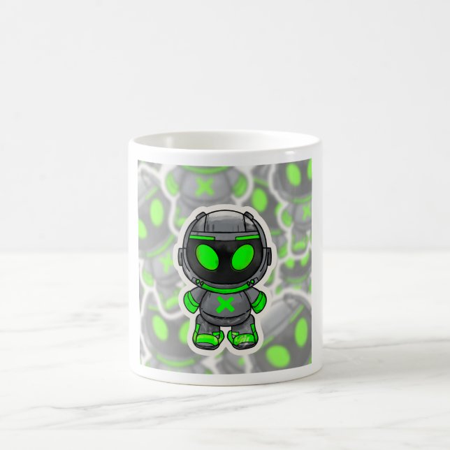 Robotic Alien Coffee Mug (Center)