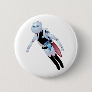 Robotic Cops 2099 2 Inch Round Button