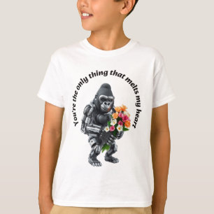 Robotic Gorilla in Love T-Shirt