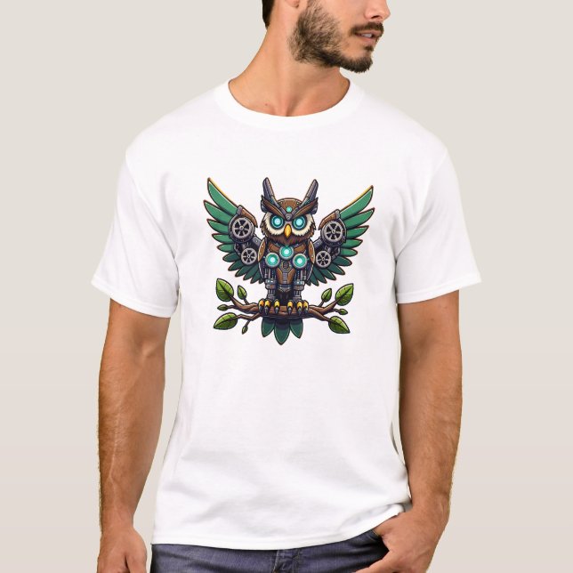 Robotic Owl  T-Shirt (Front)