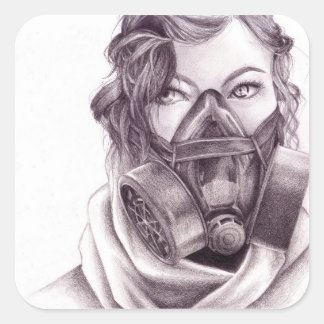 Robotic People: Gas Mask Stickers