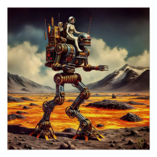 Robotic Retro Poster