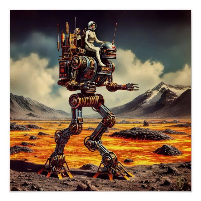 Robotic Retro Poster (Front)