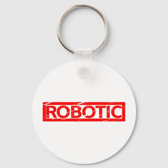 Robotic Stamp Keychain (Front)