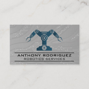 Robotics Arms Manufacturing Business Card