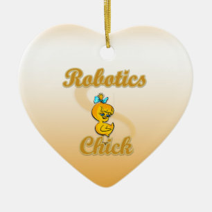 Robotics Chick Ceramic Ornament