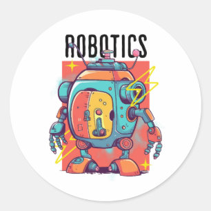 Robotics Club Classic Round Sticker
