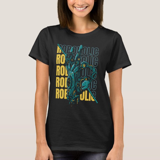 Robotics Cool Ai Artificial Intelligence  Robots T-Shirt (Front)