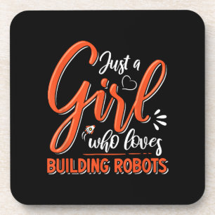 Robotics Engineer Robot Lover Engineering Girl Rob Coaster