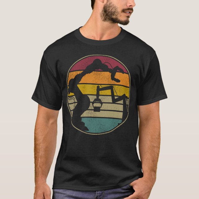 Robotics Engineer Robotics Retro Retro Vintage T-Shirt (Front)
