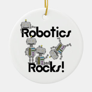 Robotics Rocks Ceramic Ornament