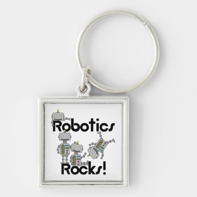 Robotics Rocks Keychain (Front)