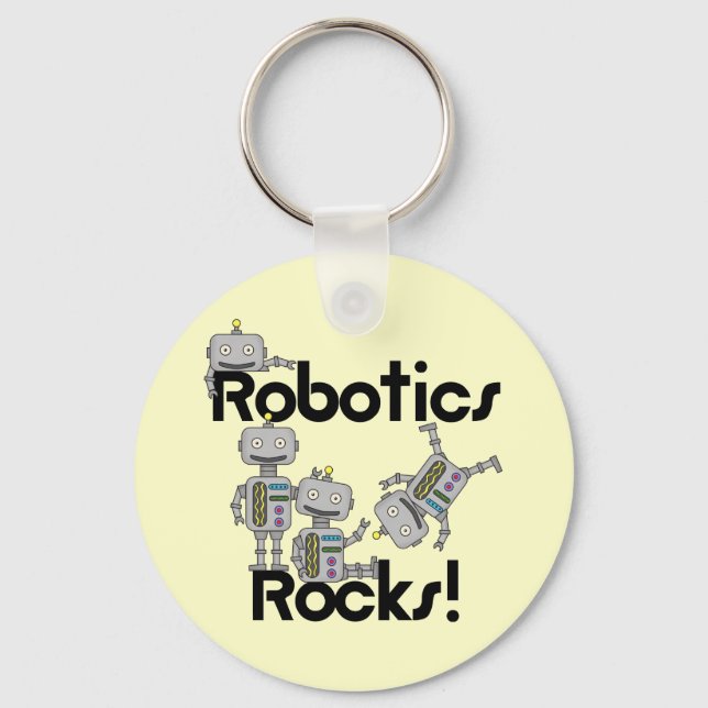 Robotics Rocks Keychain (Front)